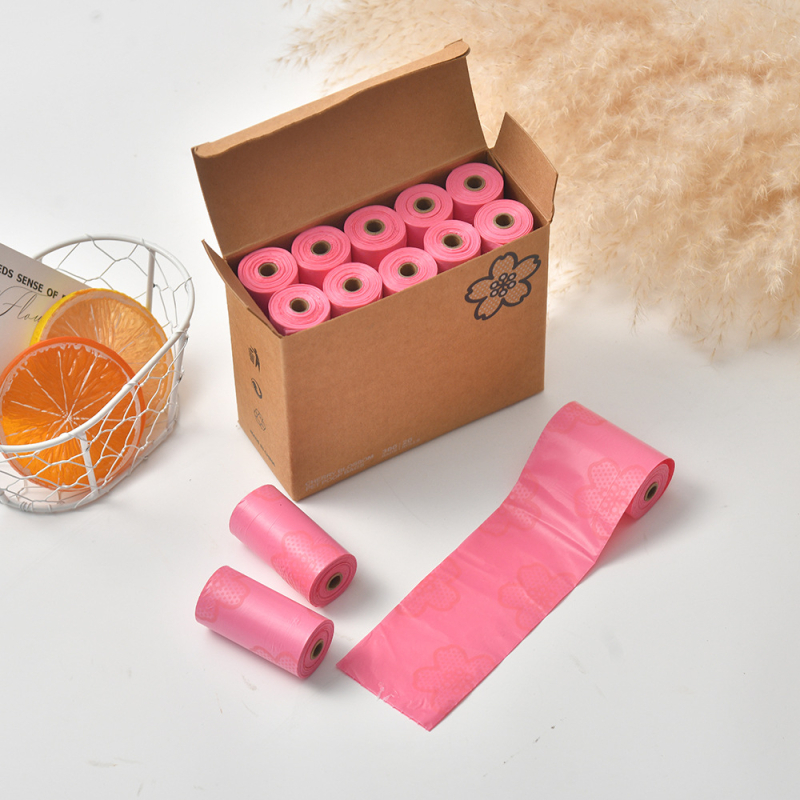 Torbe za izmet kućnih ljubimaca s kontinuiranim rolnim tipom, 10 rolni, plastika, uobičajena debljina