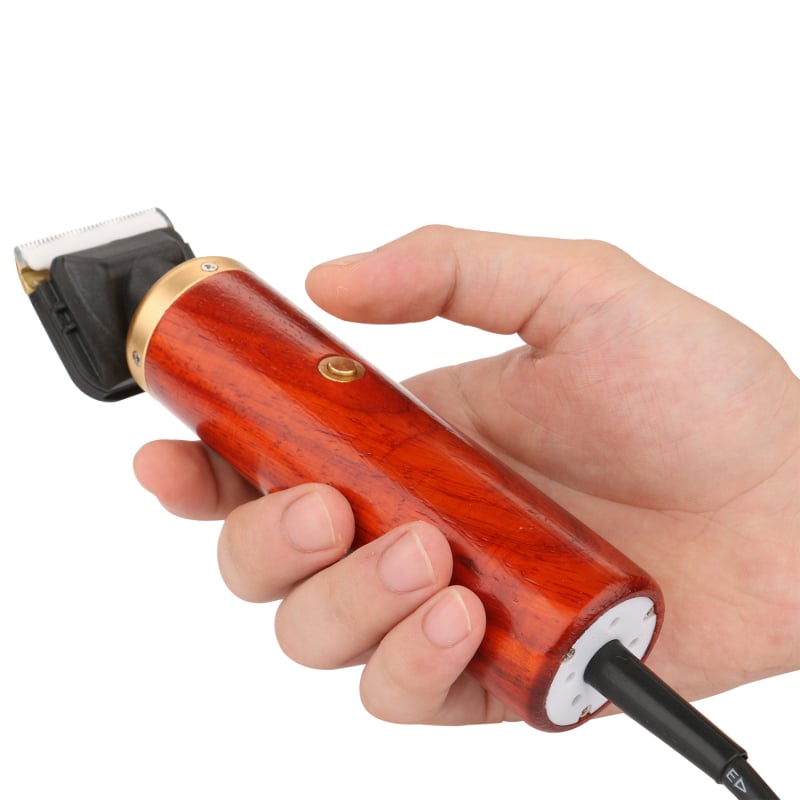 Great Power elektrinis šunų kirpimo prietaisas su medine rankena – 55W, 6500 rpm, suderinamas su keliomis pjovimo galvutėmis