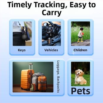 F18 GPS lokatorius iOS – daugiafunkcis sekiklis gyvūnams, vyresniems žmonėms, vaikams ir vertybėms; pasaulinė pozicija, maršruto navigacija, dingimo įspėjimas, 240 mAh baterija