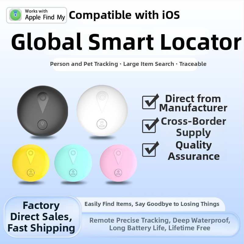 F18 GPS lokatorius iOS – daugiafunkcis sekiklis gyvūnams, vyresniems žmonėms, vaikams ir vertybėms; pasaulinė pozicija, maršruto navigacija, dingimo įspėjimas, 240 mAh baterija