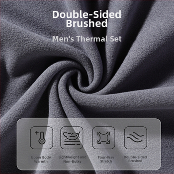 Meeste termilise vestiga kahepoolse fleece'iga, paksus 201–250 g/m², ümmargune kaelus, pullover stiilis, ühe kihiga, polüester 90–95%