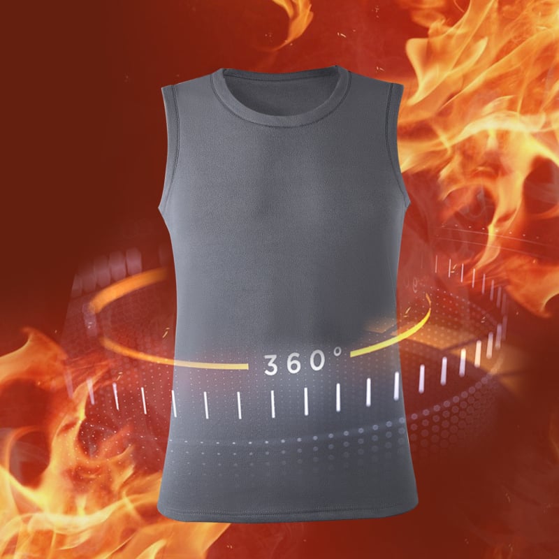 Meeste termilise vestiga kahepoolse fleece'iga, paksus 201–250 g/m², ümmargune kaelus, pullover stiilis, ühe kihiga, polüester 90–95%