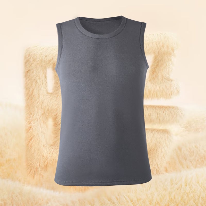 Meeste termilise vestiga kahepoolse fleece'iga, paksus 201–250 g/m², ümmargune kaelus, pullover stiilis, ühe kihiga, polüester 90–95%