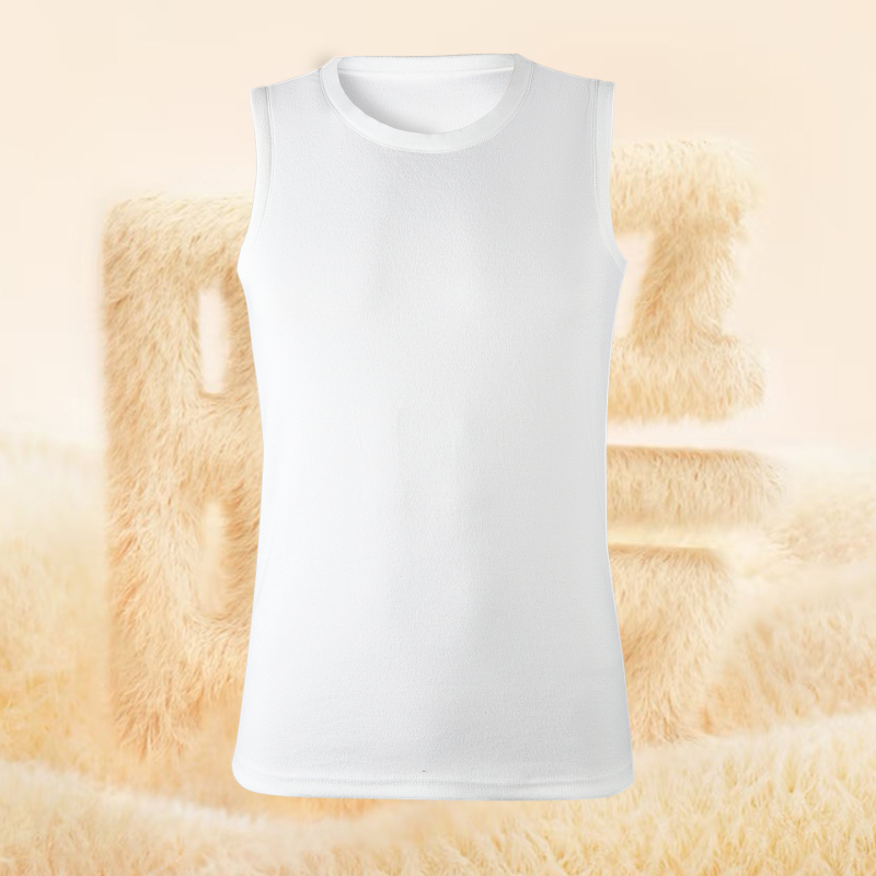 Meeste termilise vestiga kahepoolse fleece'iga, paksus 201–250 g/m², ümmargune kaelus, pullover stiilis, ühe kihiga, polüester 90–95%