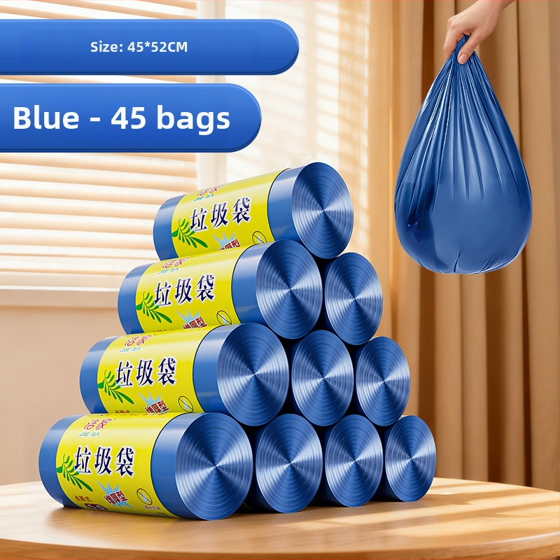 Kodus kasutatavad jäätmekotid, paksud, lame suu avaga, ühekordsed, PE, 100 rullid