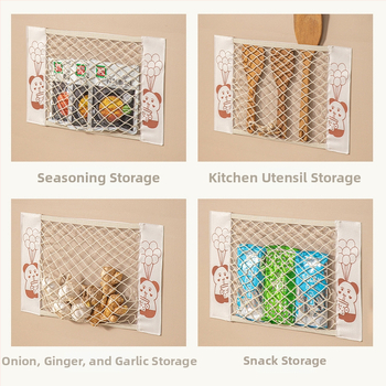 Seinakujuline võrgutorb Velcro sulgemisega prügikotiasjade hoiustamiseks — polüester, kodu sisustus, paksenenud disain