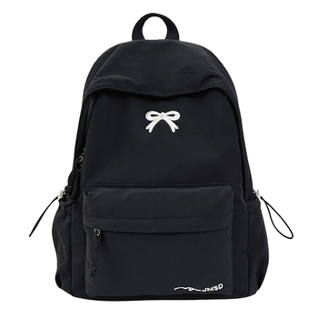 Női masnis hátizsák - nylon, kapacitás 20 L alatt, illeszkedik 10 hüvelykes laptophoz, görbült vállpántok, városi minimalista stílus