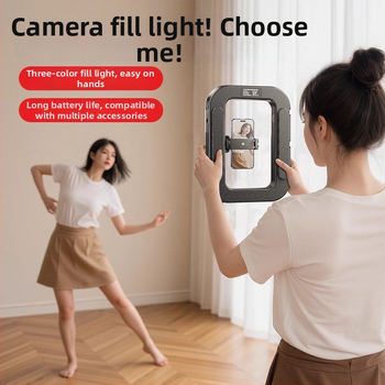 Rankinis mini žiedinė šviesa telefonams, nešiojama fotografijos lempa su daugybe lygių reguliavimo, 10–50W, 220V