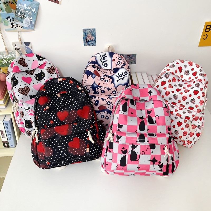 Ghiozdan Școlar pentru fete, cu capacitate mare, Oxford, căptușeală din pânză, model în dungi, curea cu pernă de aer