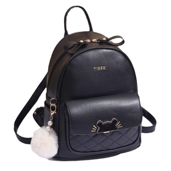 Orange bean női PVC hátizsák — anti-theft funkcióval, légpárnás vállpántokkal, szabadidőre, poliészter bélés