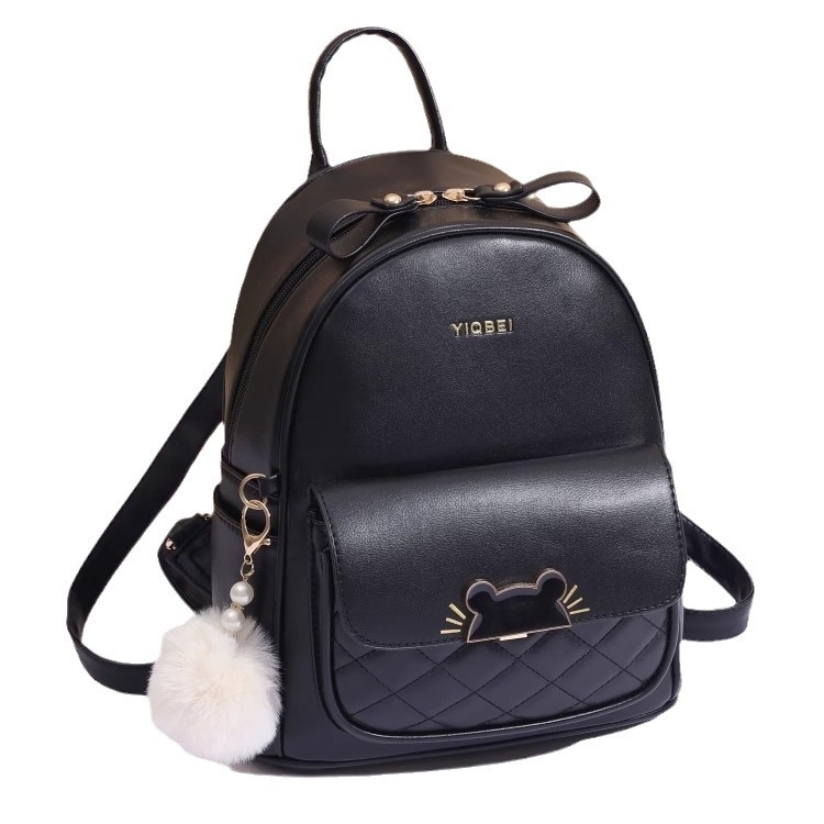 Orange bean női PVC hátizsák — anti-theft funkcióval, légpárnás vállpántokkal, szabadidőre, poliészter bélés