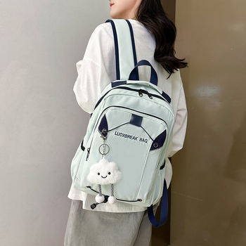 Uniszex nejlon hátizsák, vízálló, 20–35 L kapacitás, 16 hüvelykes laptop kompatibilis, görbült vállpántok, szabadidős utazásokhoz, 2025 téli megjelenés