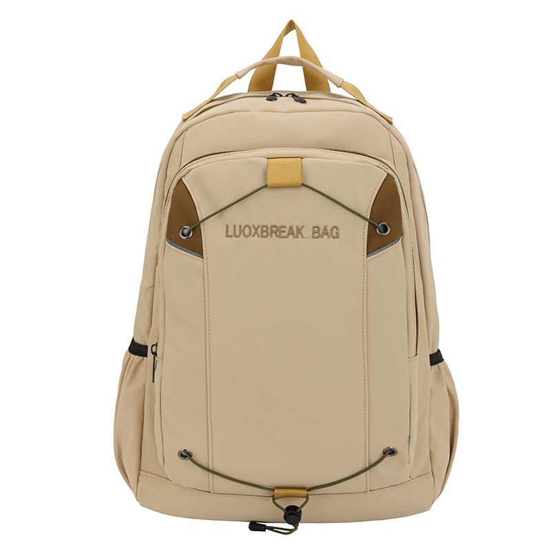 Uniszex nejlon hátizsák, vízálló, 20–35 L kapacitás, 16 hüvelykes laptop kompatibilis, görbült vállpántok, szabadidős utazásokhoz, 2025 téli megjelenés