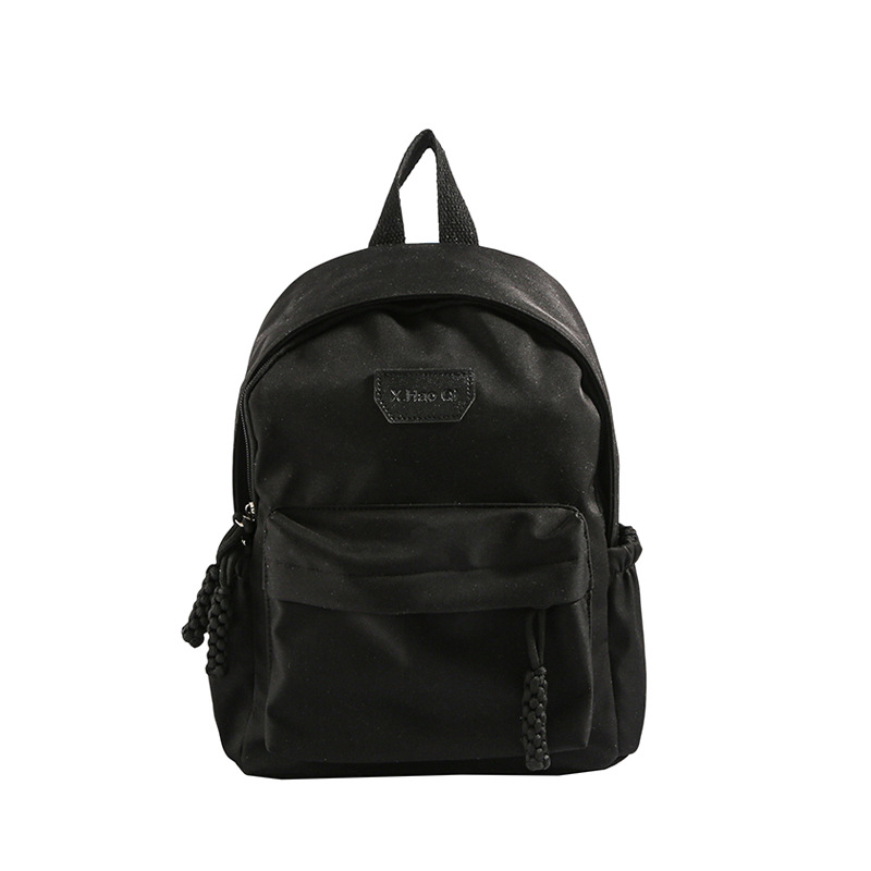 Лека нейлонова раница за ученици, унисекс, дишаща, намалява натоварването, извити презрамки, училищен стил, зима 2025