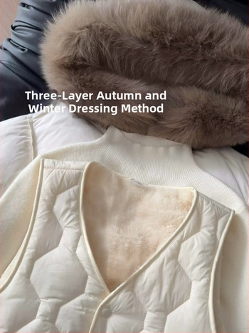 Moteriška siaura trumpa liemenė su fliso pamušalu, rayon-avių vilnos mišinys