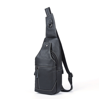 MARRANT Vīriešu krosbija soma, īsta āda, trijstūra forma, ielu stils, slodzes samazināšana