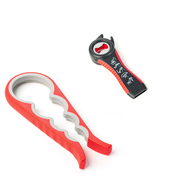 Dviejų dalių daugiafunkcinis butelių atidarytuvas su spausdintu logotipu virtuvei