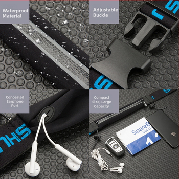 Maratonijooksu vöö numbrikinnitusega — Lycra materjal, veekindel, ülilihtne, varguse vastane, öine nähtavus