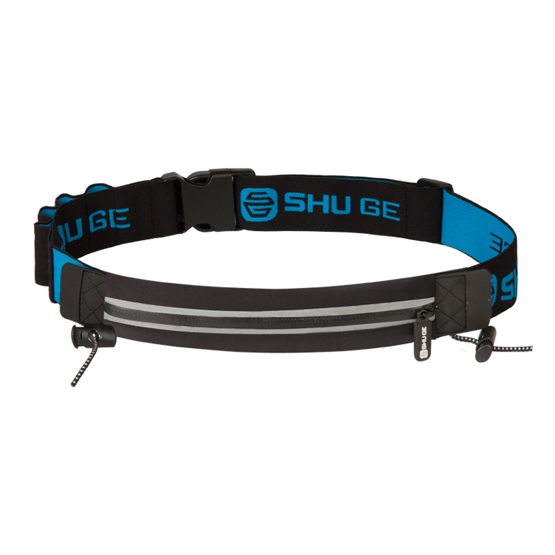 Ζώνη μέσης για μαραθώνιο με θήκη αριθμού — Lycra, αδιάβροχη, εξαιρετικά ελαφριά, αντι-κλοπή, ανακλαστική για νυχτερινή ασφάλεια