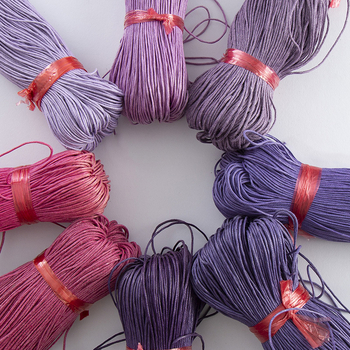 Вощена памучна нишка - смес от полиестер и памук - марка Luo jia - Нов китайски стил - есен 2025