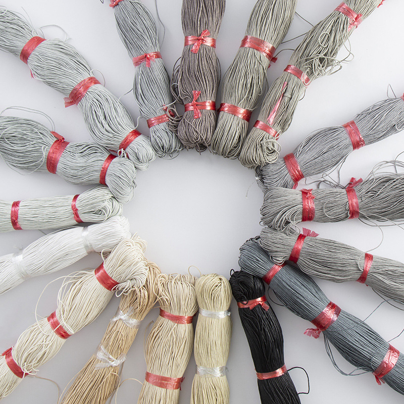 Вощена памучна нишка - смес от полиестер и памук - марка Luo jia - Нов китайски стил - есен 2025