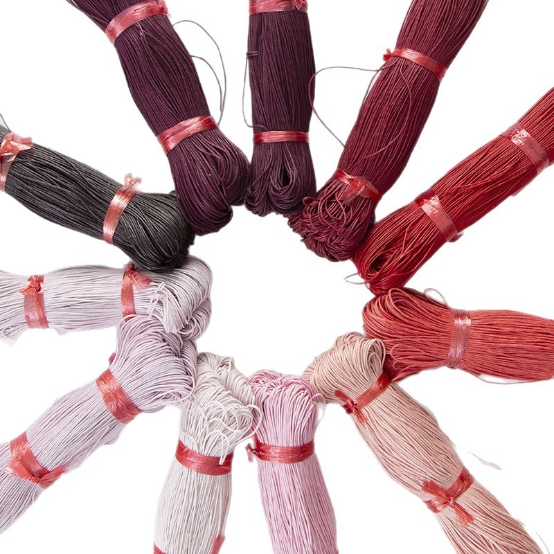 Вощена памучна нишка - смес от полиестер и памук - марка Luo jia - Нов китайски стил - есен 2025