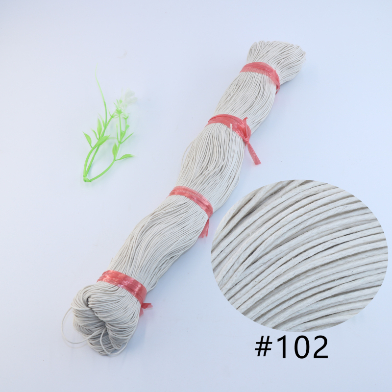 Вощена памучна нишка - смес от полиестер и памук - марка Luo jia - Нов китайски стил - есен 2025