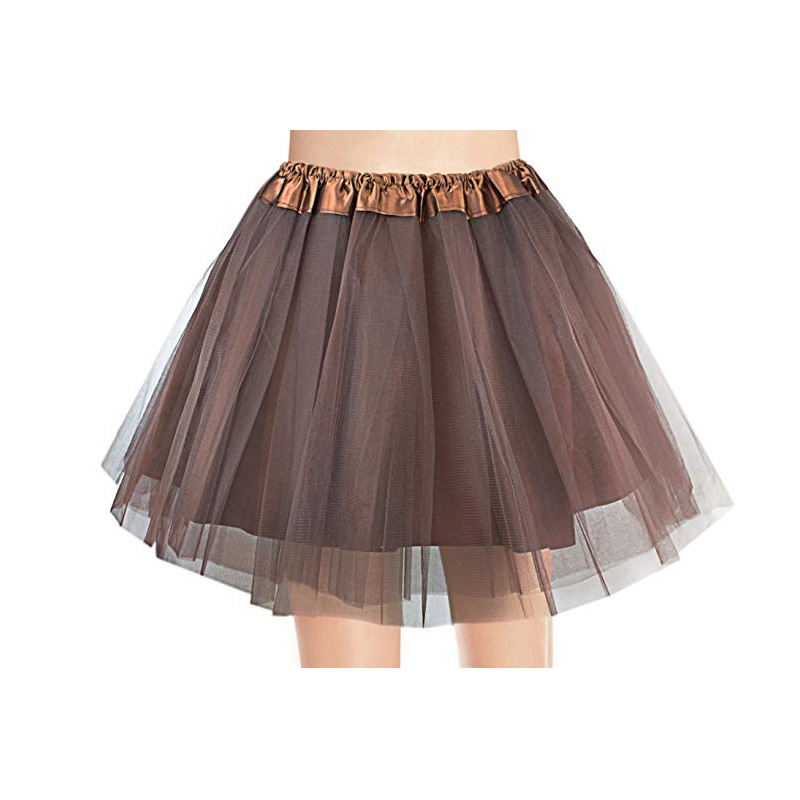 Ενήλικη φούστα τοούτι για cosplay με επένδυση και δίχτυ επικάλυψη, πολυεστέρας, φούστα σε γραμμή Α, στυλ Μόρι