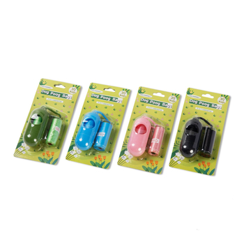 Dispenzer za vrećice za izmet kućnih ljubimaca s kutijom za pohranu i dozatorom za tablete, materijal PP, dizajn ravnog otvora, uobičajena debljina, 30 kom./kutija