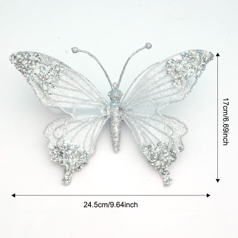 Ziemassvētku eglītes rotājums – 3D sniegpārslas ar lentīti, plastmasas, Qiaochi zīmols, Ziemassvētku stils.