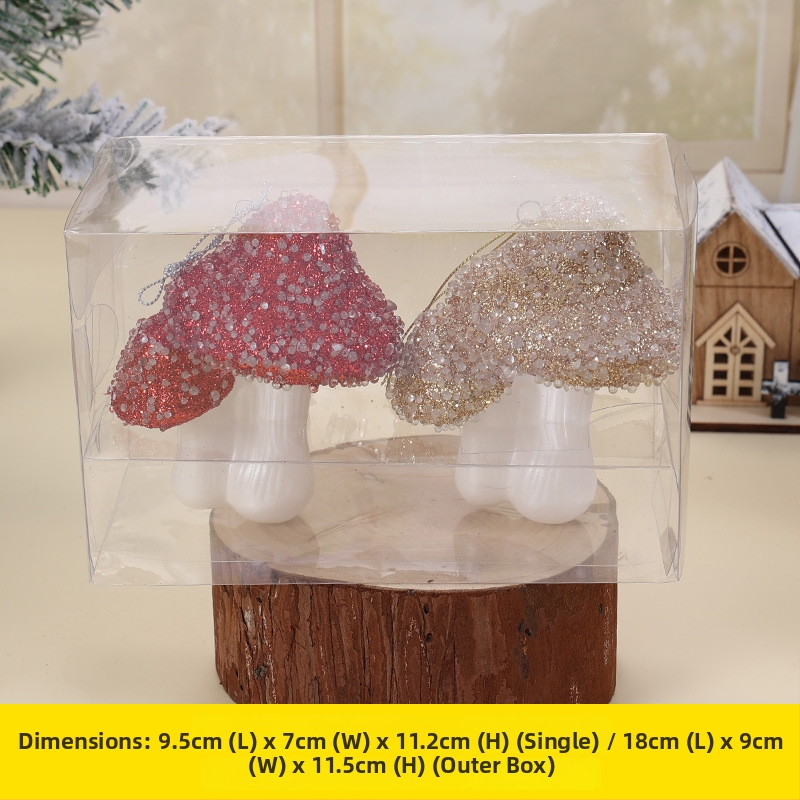 Ziemassvētku eglītes rotājums – 3D sniegpārslas ar lentīti, plastmasas, Qiaochi zīmols, Ziemassvētku stils.