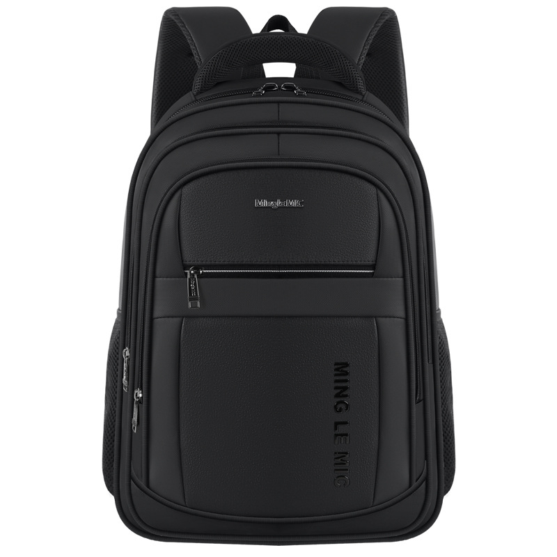 Nagy kapacitású laptop hátizsák vízálló PVC külsővel, 36–55 L, üzleti utazásokhoz, poliészter anyag, léggömbös vállpánt rendszer.