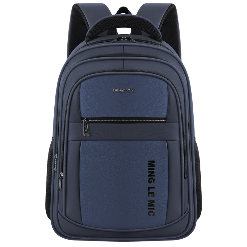 Nagy kapacitású laptop hátizsák vízálló PVC külsővel, 36–55 L, üzleti utazásokhoz, poliészter anyag, léggömbös vállpánt rendszer.