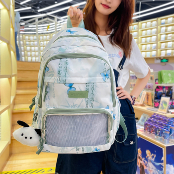 Раница за училище - Оксфорд плат, издръжлива, голям капацитет, въздушна презрамка, младежки кампус стил