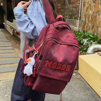 Nothing раница за ученици – Oxford плат, водоустойчива, износоустойчива, уличен стил