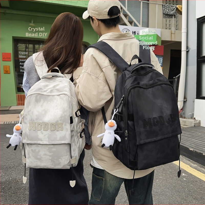 Nothing skolas mugursoma – Oxford audums, ūdensizturīga, nodilumizturīga, ielu stils