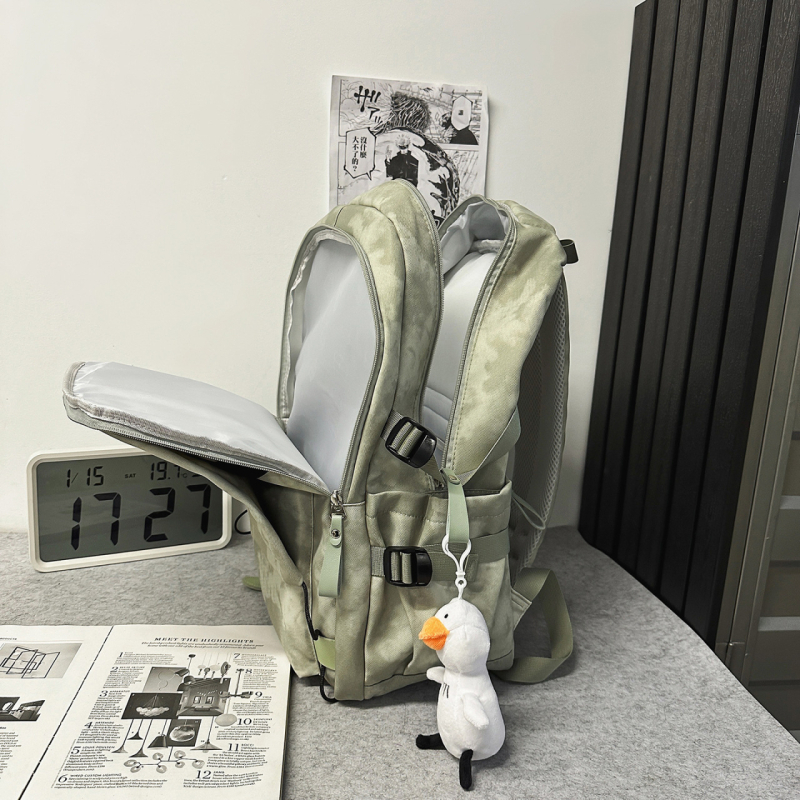 Nothing раница за ученици – Oxford плат, водоустойчива, износоустойчива, уличен стил