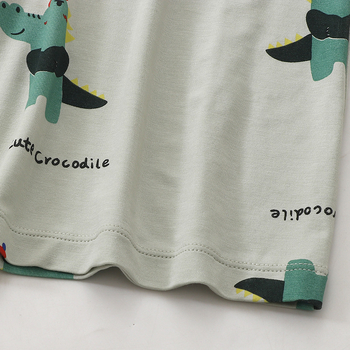 Set de pijamale copii fără mâneci (3 piese) — tricot moale din viscoză, imprimeu cu desene animate, guler rotund; pentru copii de 8 ani și peste