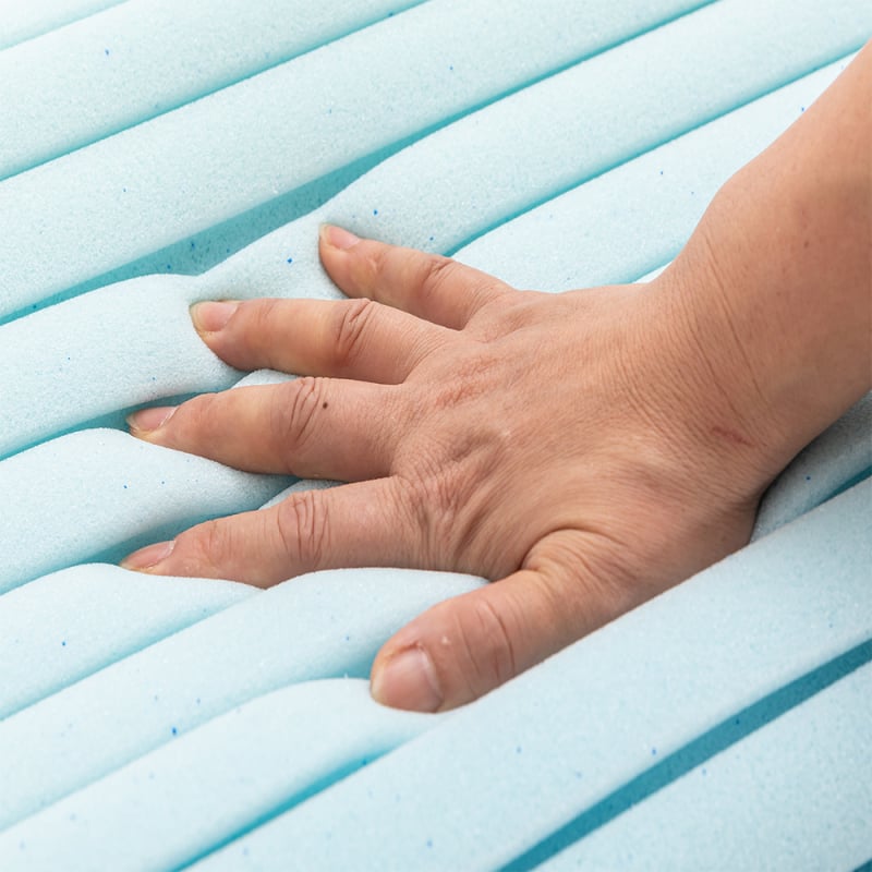 Pagalvė iš atminties putų, bangų forma, universalus naudojimas