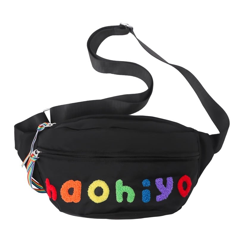 Crossbody rankinė miesto stiliuje, Oxford audinys, 2023 vasara, užtrauktuko uždarymas