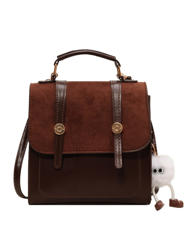 Retro kuprinė su koledžų stiliumi, daugiafunkcinė studentų kuprinė kasdieniam naudojimui ir kelionėms; PU medžiaga; sintetinės odos pamušalas; magnetinis užsegimas; vidinis skyrius su sluoksniu; atviras išorinis kišas