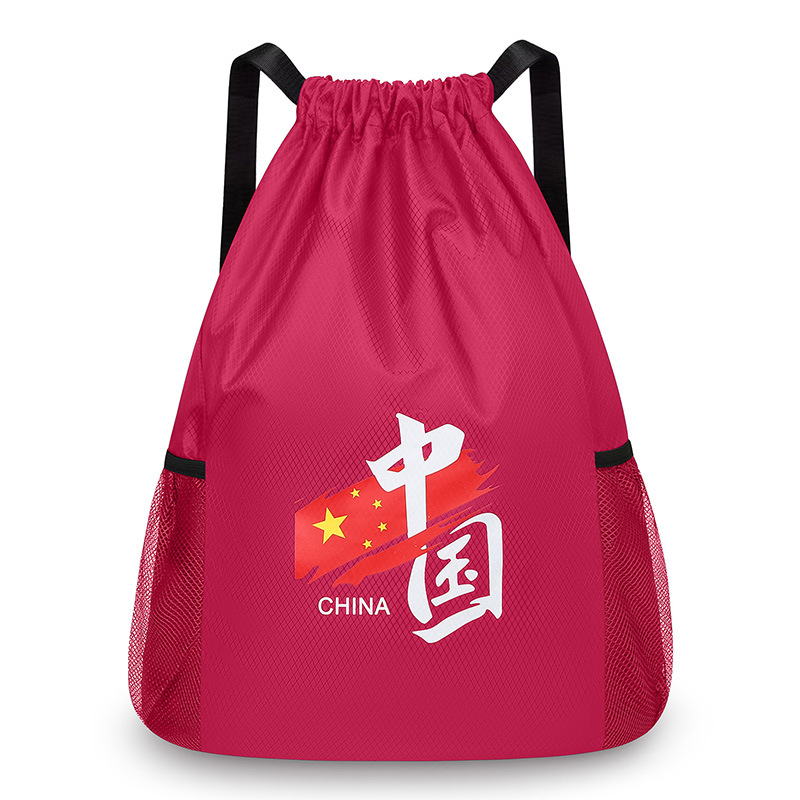 Sportinė kuprinė su virvele kelionėms — lengvas nailoninis krepšys didelė talpa, atsparus vandeniui, kvėpuojantis, apsauga nuo vagių, vidinė telefono kišenė