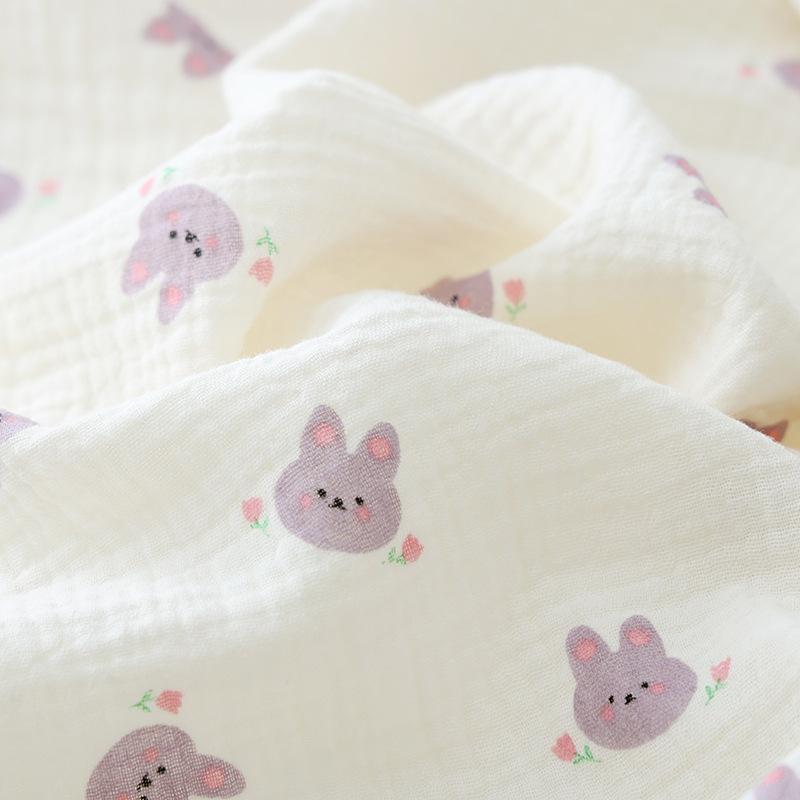 Kūdikio dviejų sluoksnių marlės įvyniojimo rankšluostis, Jiayang, 32S siūlai, spausdinimas, iki 50 g