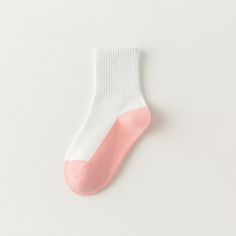 Детски чорапи за момчета и момичета, 100% памук, устойчиви на миризма, дишащи и абсорбират потта, средна дължина, за деца 3–8 години
