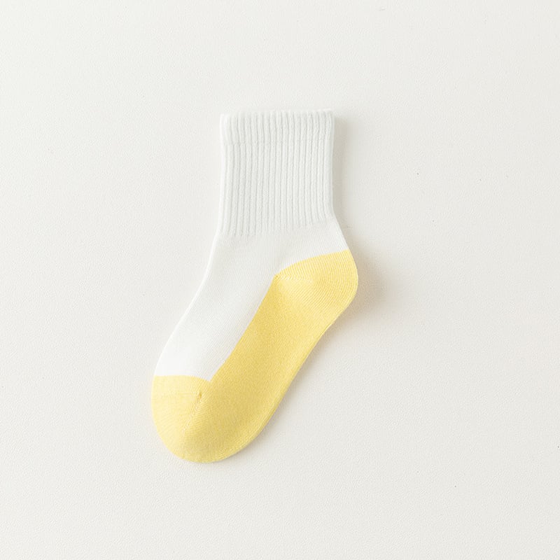 Детски чорапи за момчета и момичета, 100% памук, устойчиви на миризма, дишащи и абсорбират потта, средна дължина, за деца 3–8 години