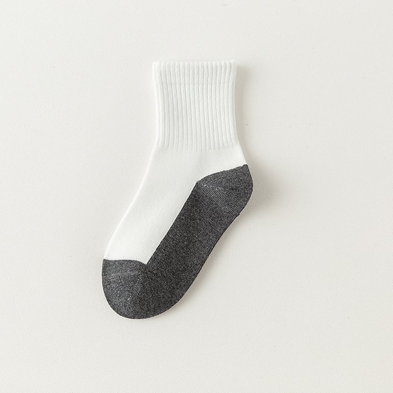 Детски чорапи за момчета и момичета, 100% памук, устойчиви на миризма, дишащи и абсорбират потта, средна дължина, за деца 3–8 години