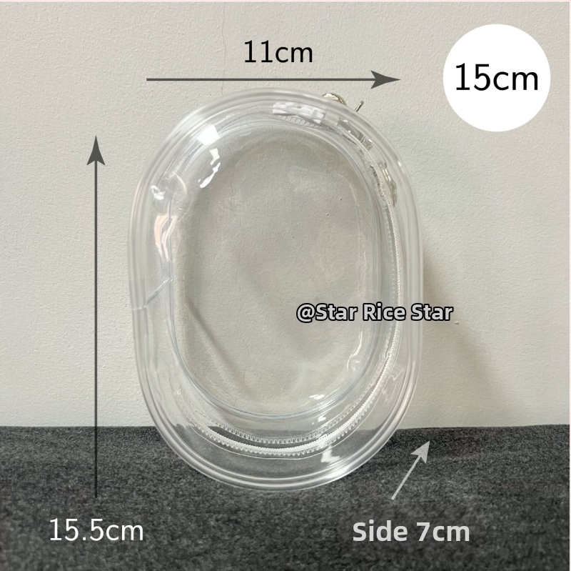 Chiikawa plīšās lellītes aizsargkaste, cilindrisks PVC pārklājums, daudzfunkcionāla ceļojumiem un galda uzglabāšanai.