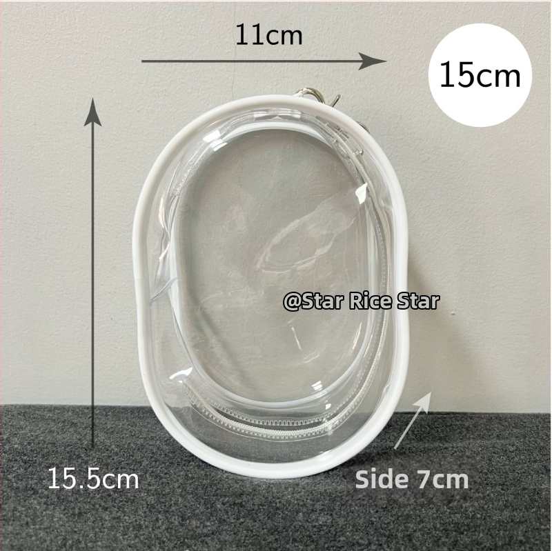 Chiikawa plīšās lellītes aizsargkaste, cilindrisks PVC pārklājums, daudzfunkcionāla ceļojumiem un galda uzglabāšanai.