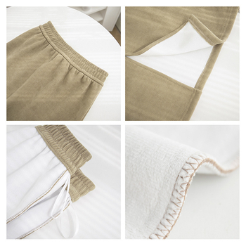 Lingqian Corduroy пола, средна дължина, едноцветна, есен-зима 2025