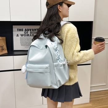 Ученическа раница с голям капацитет и разширяем дизайн, оксфорд плат, въздушна презрамка, за ученици прогимназия